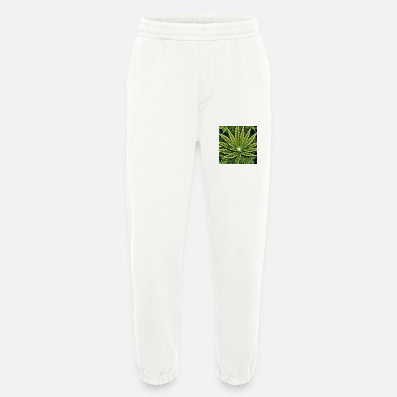 Cannabis 4 - Heavyweight Jogginghose - made by SPREAD  - OFF WHITE