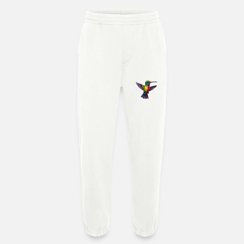 Regenbogen Kolibri - Heavyweight Jogginghose - made by SPREAD  - OFF WHITE