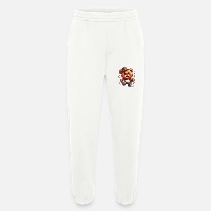Angry Bear - Heavyweight Jogginghose - made by SPREAD  - OFF WHITE