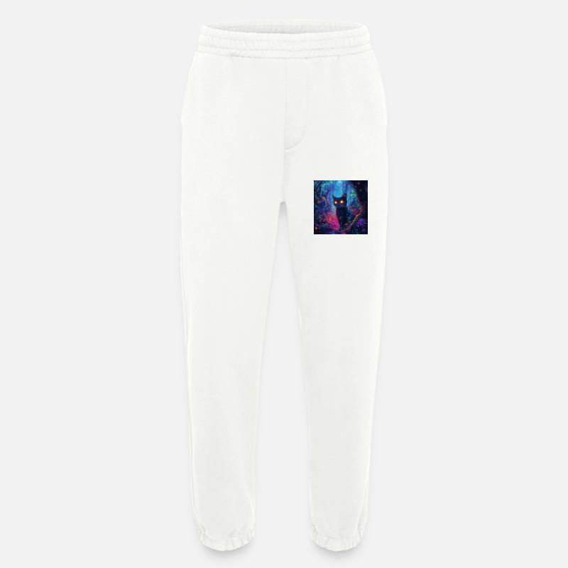FANTASY Forest Cat - Heavyweight Jogginghose - made by SPREAD  - OFF WHITE