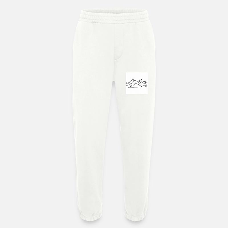 Minimalist Mountain - Heavyweight Jogging Pants - made by SPREAD - OFF WHITE