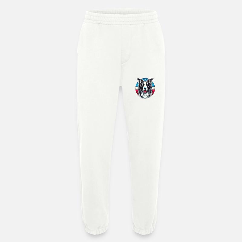 Border Collie - Heavyweight Jogginghose - made by SPREAD  - OFF WHITE