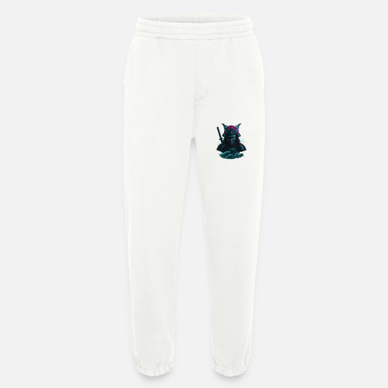Glitch Samurai – Der digitale Krieger - Heavyweight Jogginghose - made by SPREAD  - OFF WHITE