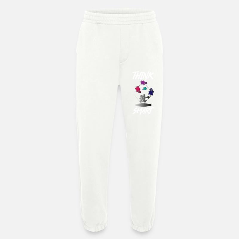 Think Smart Puzzle - Heavyweight Jogginghose - made by SPREAD - OFF WHITE