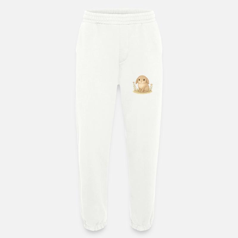 Nordic Forest - Bunny - Heavyweight Jogging Pants - made by SPREAD - OFF WHITE