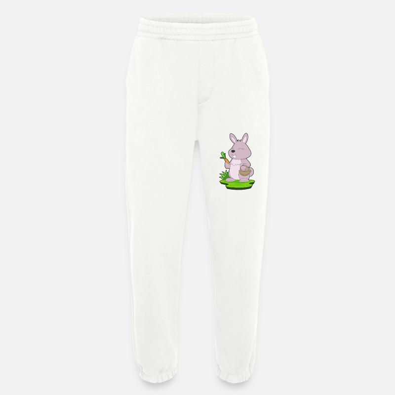 Hase Karotte Korb - Heavyweight Jogginghose - made by SPREAD  - OFF WHITE