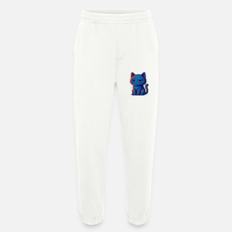 Grummel Katze - Heavyweight Jogginghose - made by SPREAD  - OFF WHITE