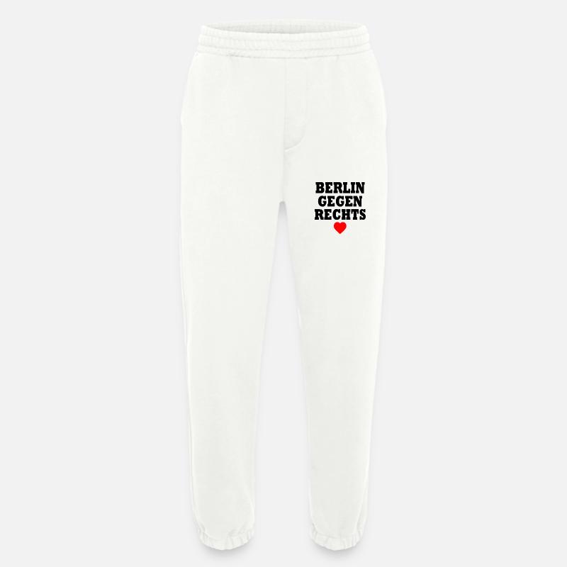 Berlin gegen rechts - Heavyweight Jogginghose - made by SPREAD  - OFF WHITE