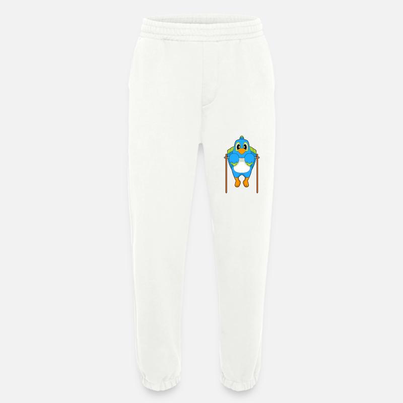 Parrot Bodybuilder Pull-ups - Heavyweight Jogging Pants - made by SPREAD  - OFF WHITE