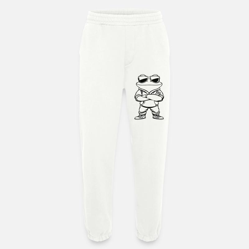 frosch comic sonnenbrille - Heavyweight Jogginghose - made by SPREAD  - OFF WHITE