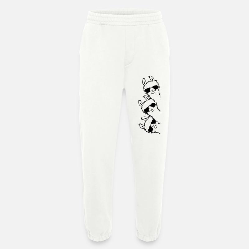 Freunde Lama Team - Heavyweight Jogginghose - made by SPREAD  - OFF WHITE
