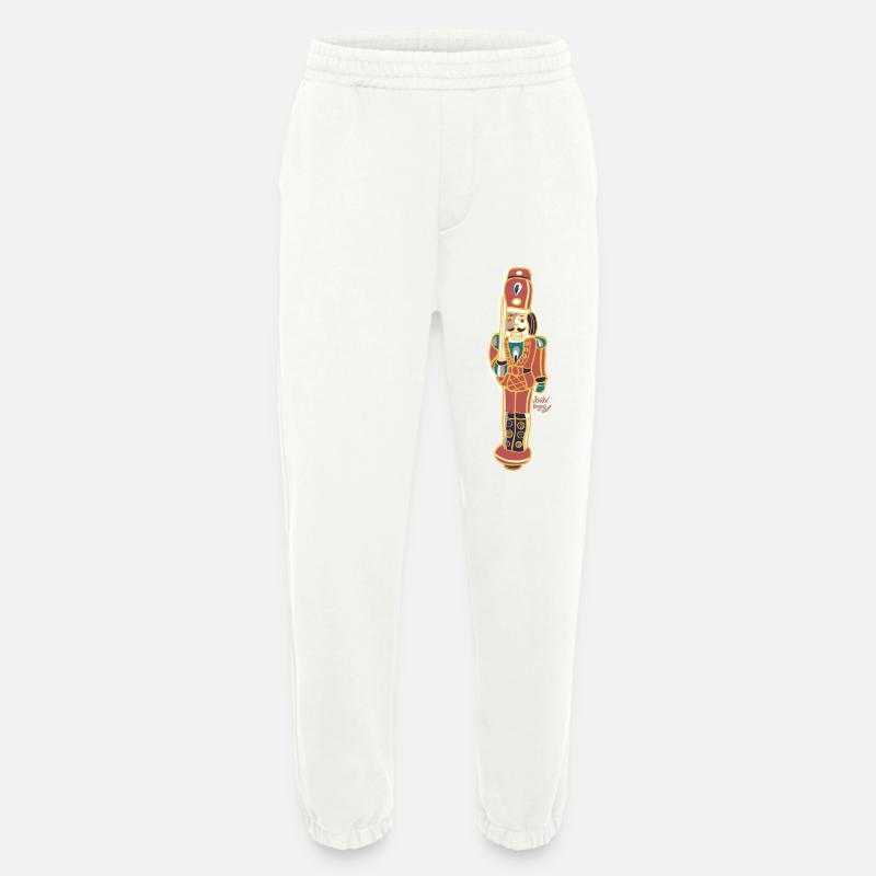 Bunter Nussknacker Deco Design - Heavyweight Jogginghose - made by SPREAD  - OFF WHITE