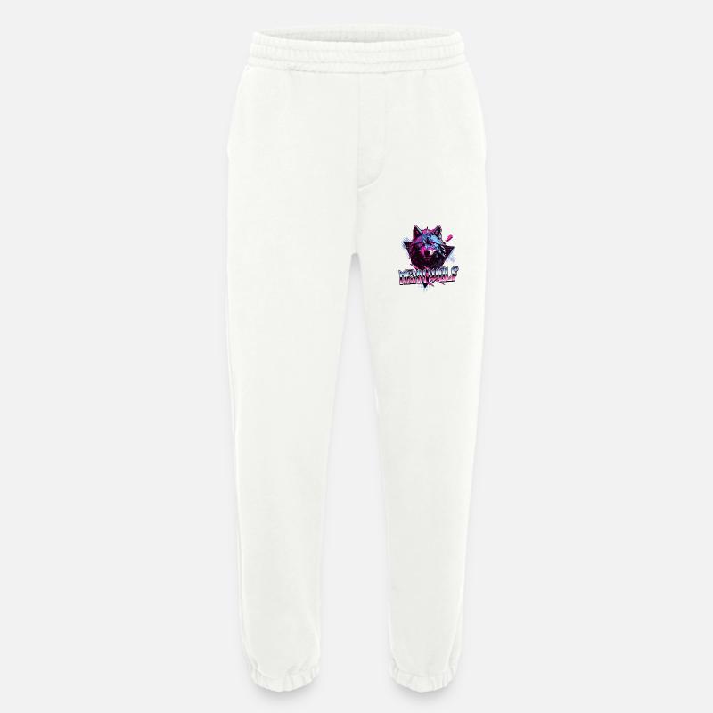 Mexx Wolf Retro Design - Heavyweight Jogginghose - made by SPREAD  - OFF WHITE