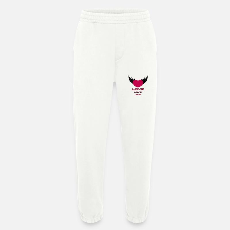 Fliegendes Herz - Heavyweight Jogginghose - made by SPREAD  - OFF WHITE