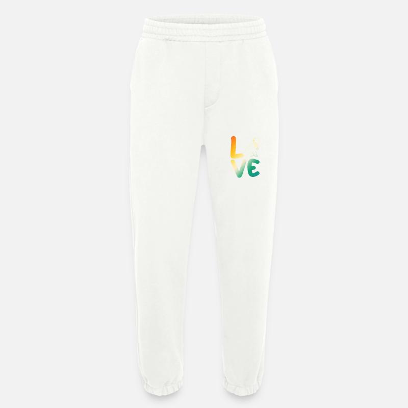 Border Collie - Heavyweight Jogging Pants - made by SPREAD  - OFF WHITE