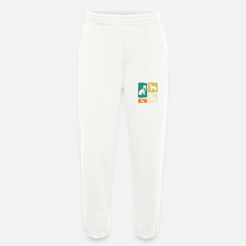 Border Collie - Heavyweight Jogginghose - made by SPREAD  - OFF WHITE