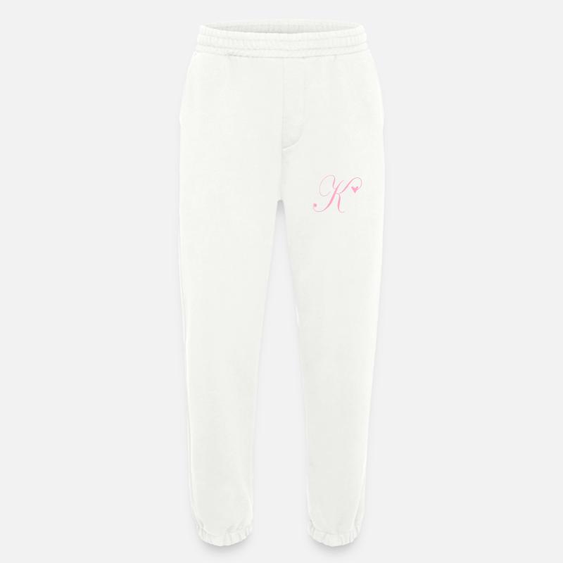 Monogramm K Herz Ranke - Heavyweight Jogginghose - made by SPREAD - OFF WHITE