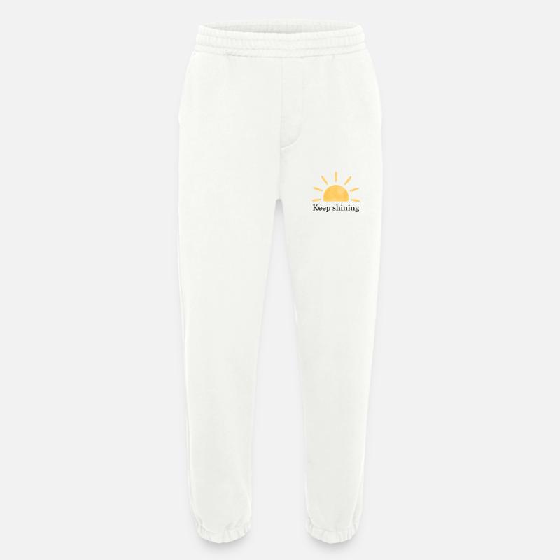 Keep Shining – Sonne – Minimalistisch - Heavyweight Jogginghose - made by SPREAD  - OFF WHITE