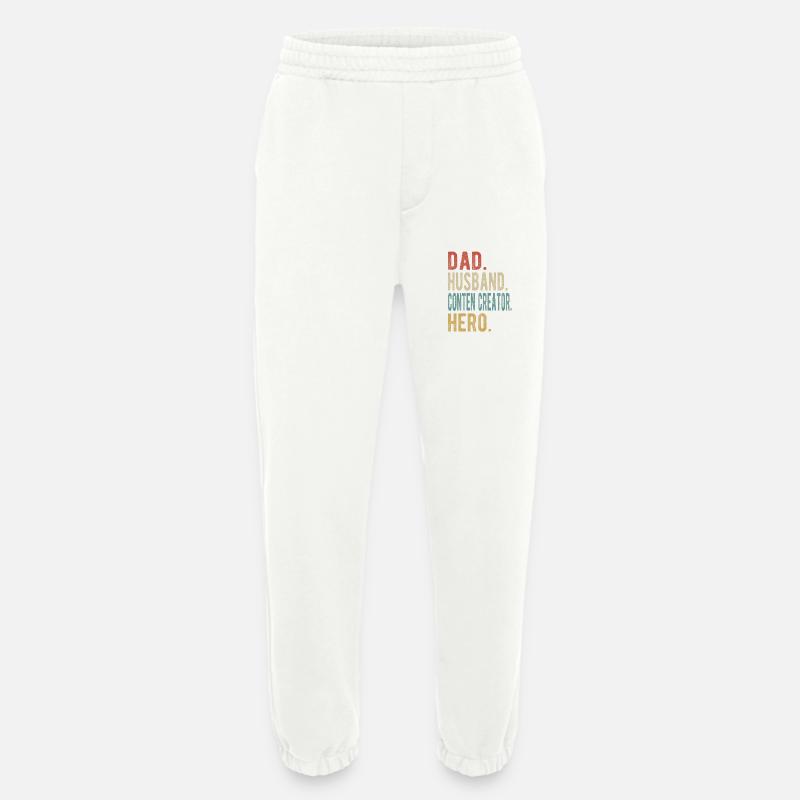 Conten Schöpfer, Vater, Ehemann, Held - Heavyweight Jogginghose - made by SPREAD - OFF WHITE