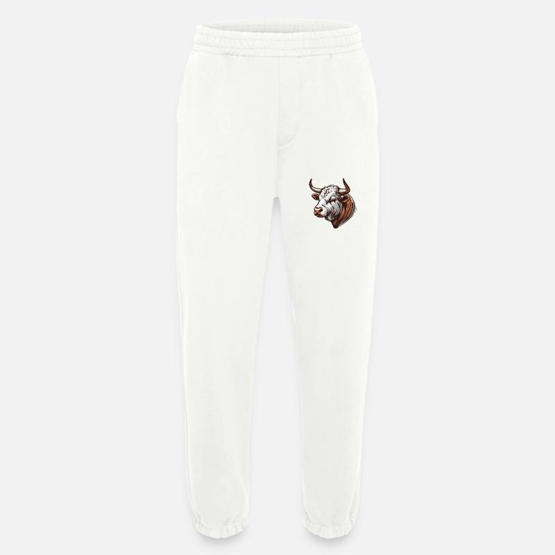 Bull - Heavyweight Jogging Pants - made by SPREAD  - OFF WHITE