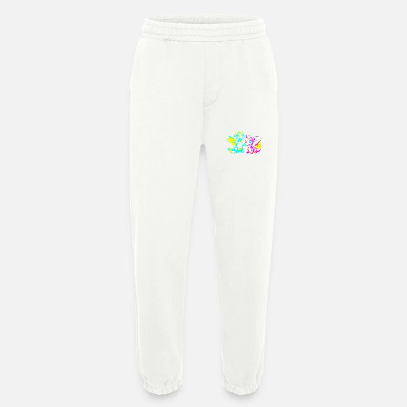 Drache Drachen Kinder - Heavyweight Jogginghose - made by SPREAD - OFF WHITE