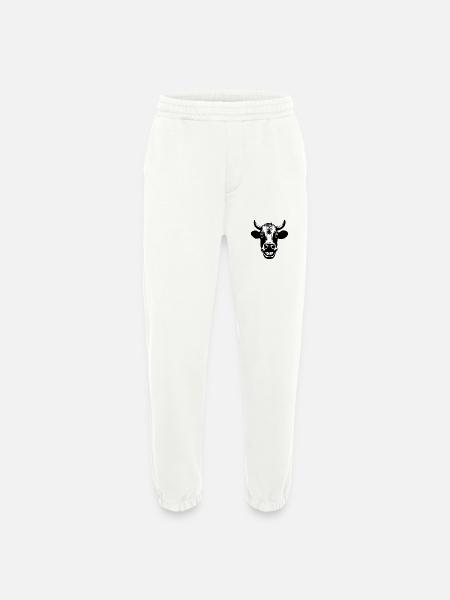 Grinning Cow - Heavyweight Jogging Pants - made by SPREAD  - OFF WHITE