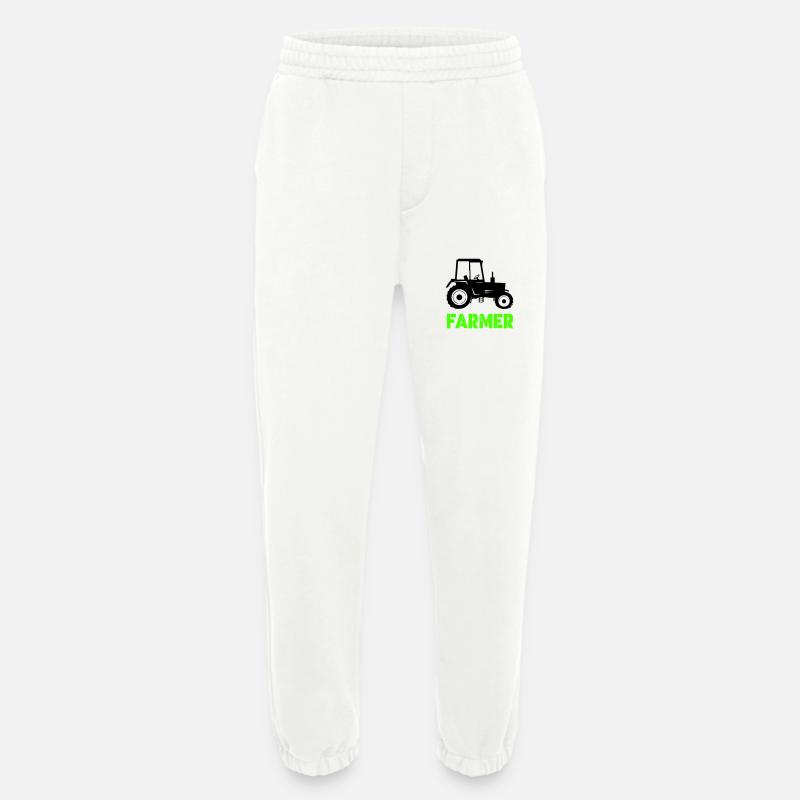traktor farmer - Heavyweight Jogginghose - made by SPREAD  - OFF WHITE