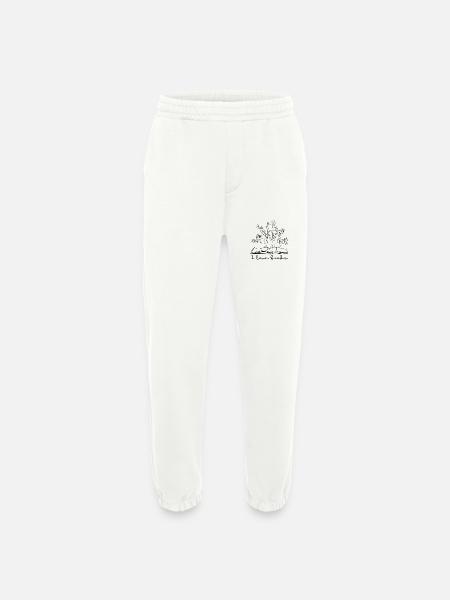 I love books - Heavyweight Jogginghose - made by SPREAD - OFF WHITE