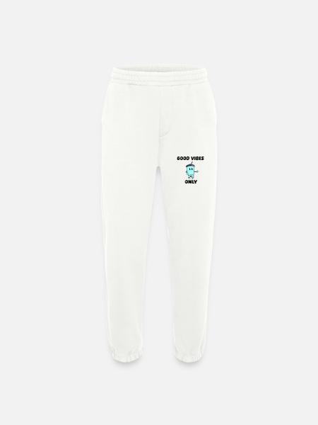 drink cartoon vibes - Heavyweight Jogging Pants - made by SPREAD - OFF WHITE