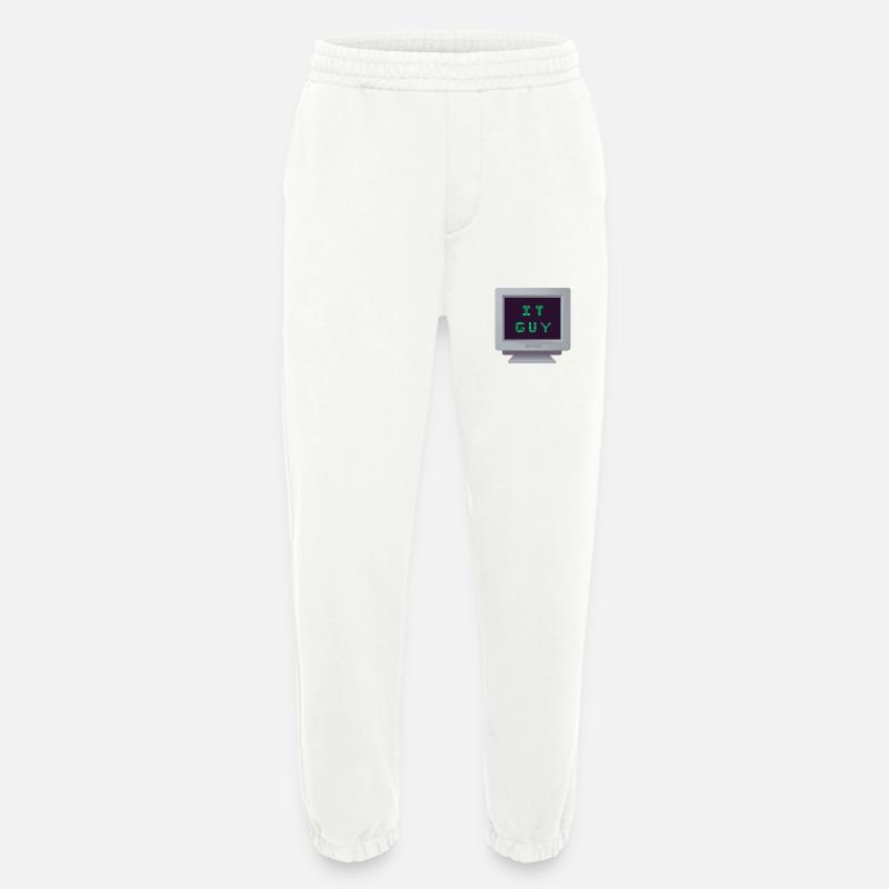 CRT - Computer Science - Heavyweight Jogging Pants - made by SPREAD  - OFF WHITE