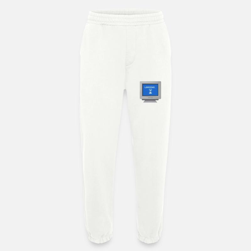 CRT design - Loading Wallpaper - Heavyweight Jogging Pants - made by SPREAD  - OFF WHITE