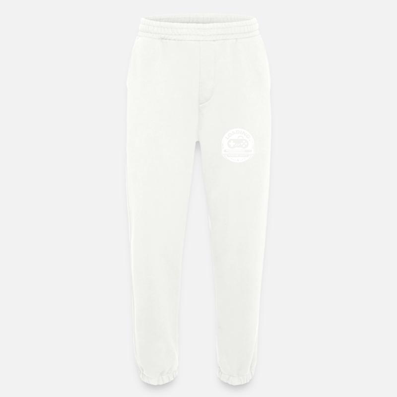Loading Please Wait - Heavyweight Jogging Pants - made by SPREAD  - OFF WHITE