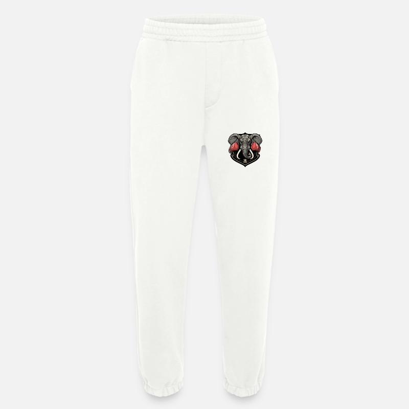 Elephant Boxer MMA - Heavyweight Jogging Pants - made by SPREAD  - OFF WHITE