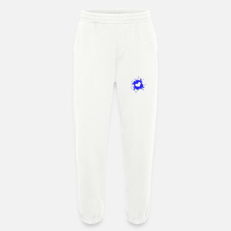 Herz Fleck Tinte Blau - Heavyweight Jogginghose - made by SPREAD - OFF WHITE