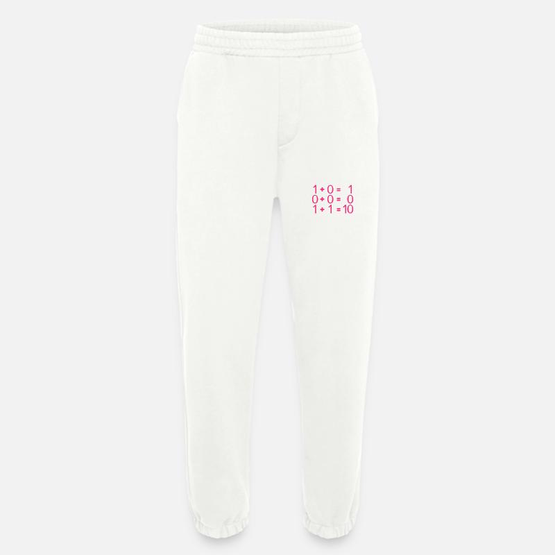 Computer science rules programmers - Heavyweight Jogging Pants - made by SPREAD  - OFF WHITE