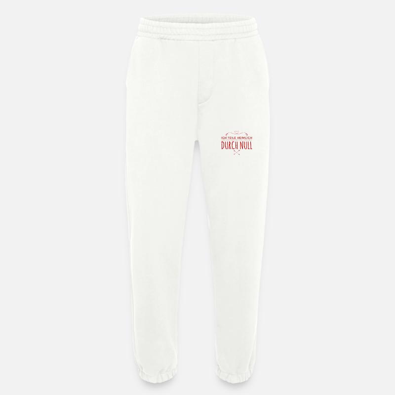 ich teile heimlich durch Null - Heavyweight Jogginghose - made by SPREAD  - OFF WHITE
