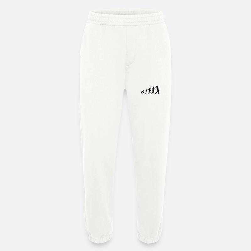 Golfer Evolution Golfspieler Golf evolution - Heavyweight Jogginghose - made by SPREAD  - OFF WHITE