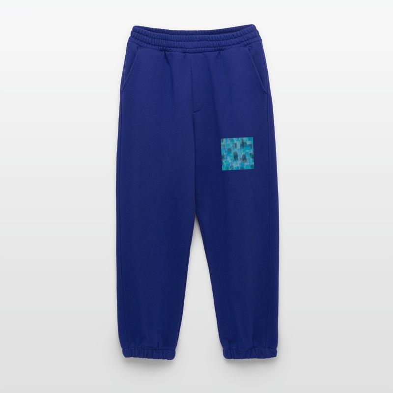 Vignette abstraite Impression vert Arrière-plan Cool Present Pantalon de jogging bio épais fabriqué en UE
