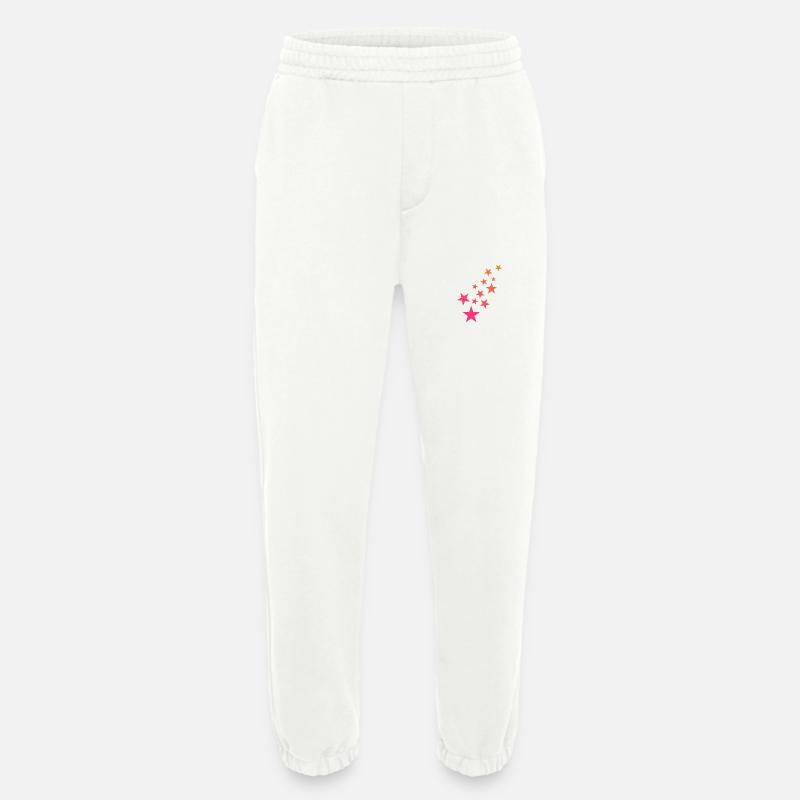 Stern Sternchen Muster Dekoration - Heavyweight Jogginghose - made by SPREAD  - OFF WHITE