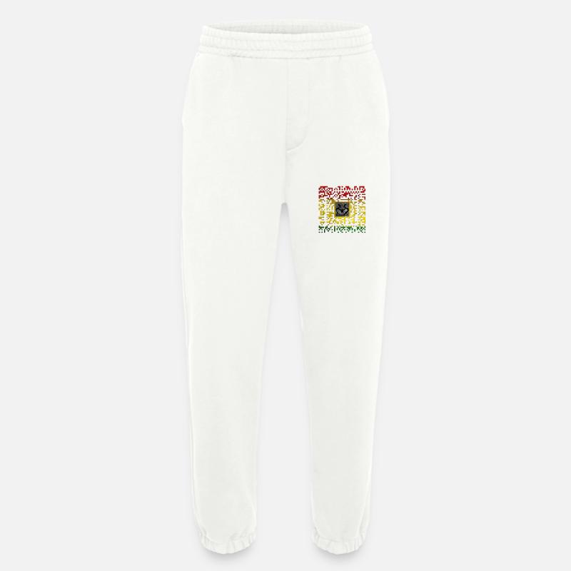 Reggae Code - Heavyweight Jogging Pants - made by SPREAD  - OFF WHITE