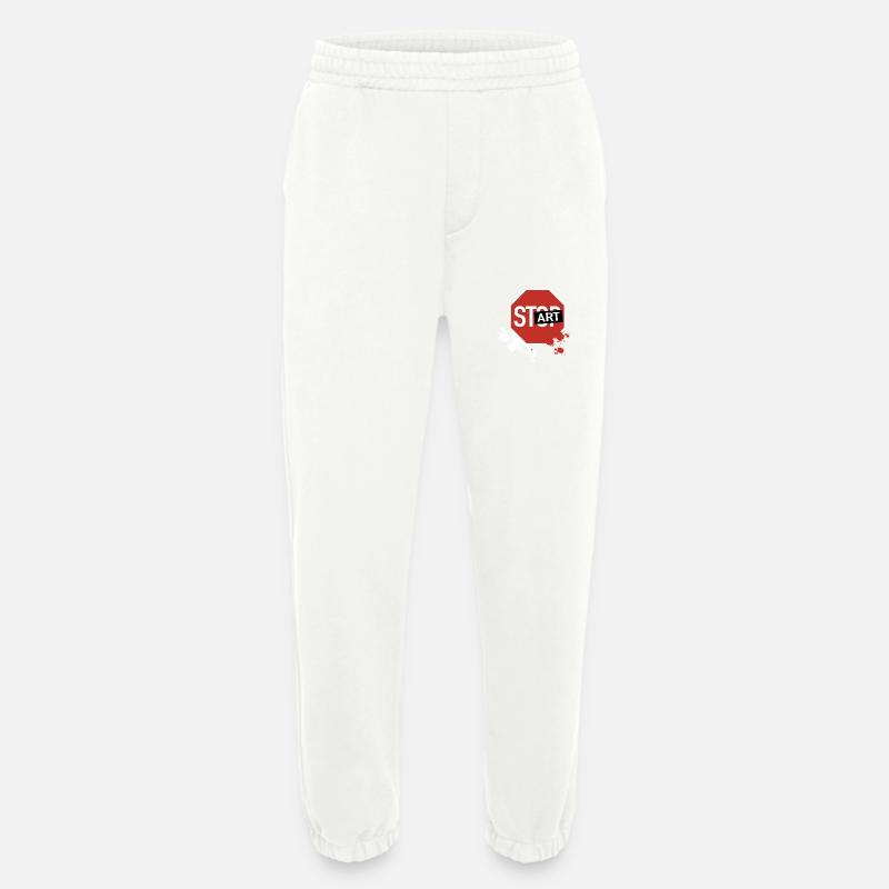 Stop wird Start - Heavyweight Jogginghose - made by SPREAD  - OFF WHITE