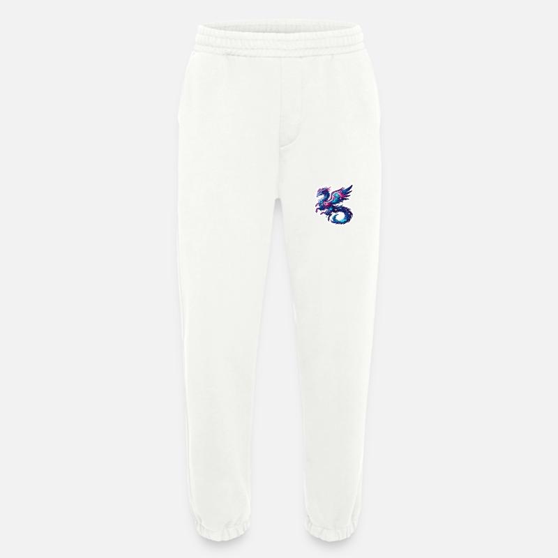 Astrological Dragon - Heavyweight Jogging Pants - made by SPREAD  - OFF WHITE