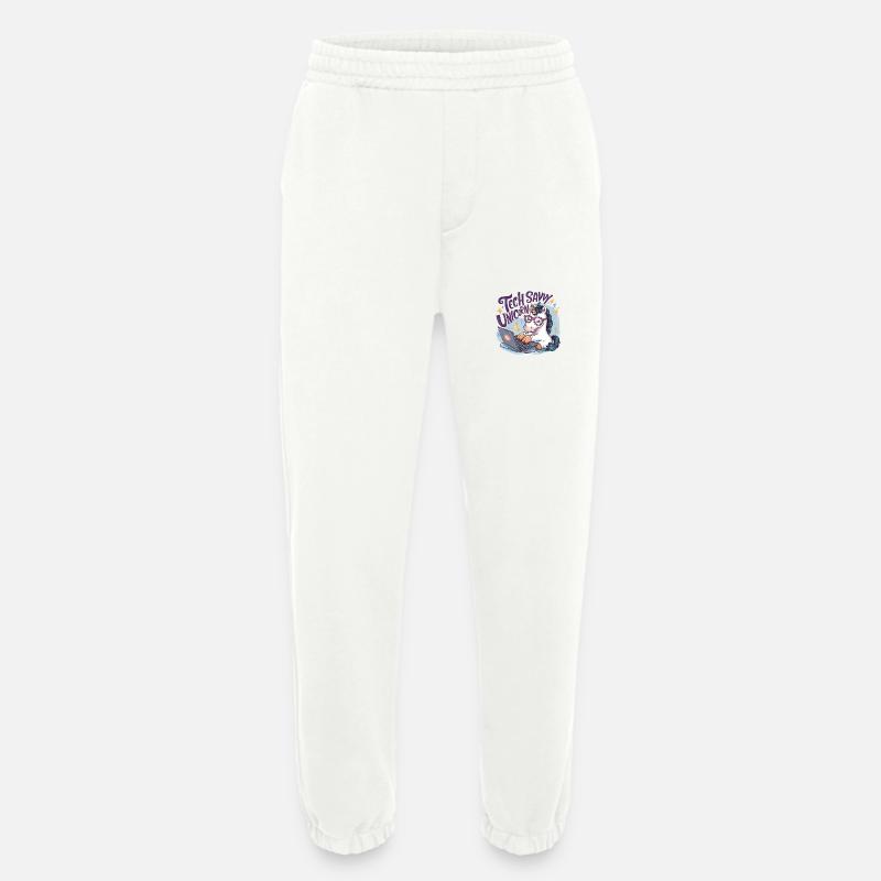 TECHNISCH VERSIERTES EINHORN - Heavyweight Jogginghose - made by SPREAD  - OFF WHITE