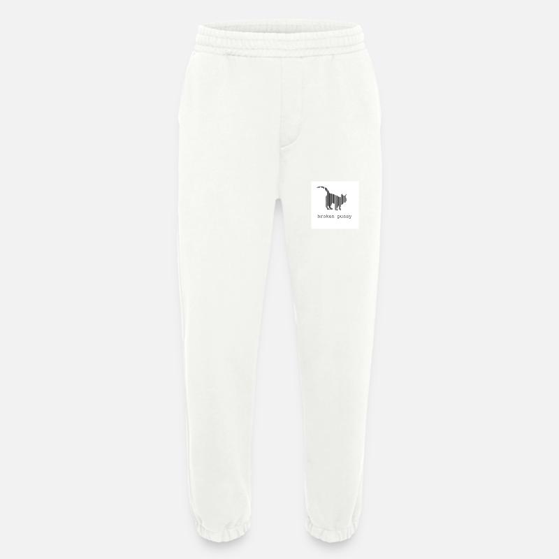 Broken Katze - Heavyweight Jogginghose - made by SPREAD  - OFF WHITE