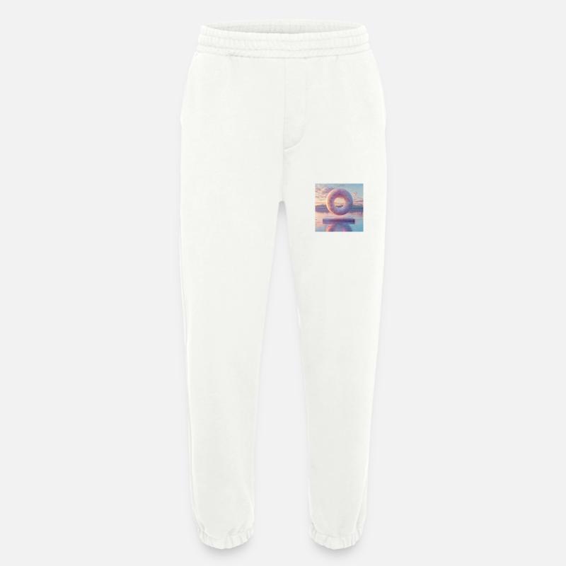 3D schwebender Donut - Heavyweight Jogginghose - made by SPREAD  - OFF WHITE