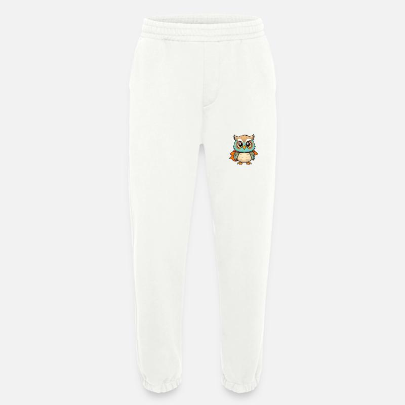 Entzückender blauer Eulen-Superheld - Heavyweight Jogginghose - made by SPREAD  - OFF WHITE