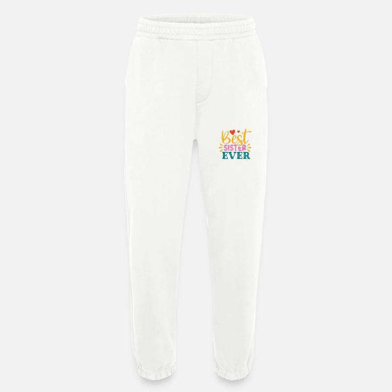 Beste Schwester - Heavyweight Jogginghose - made by SPREAD  - OFF WHITE