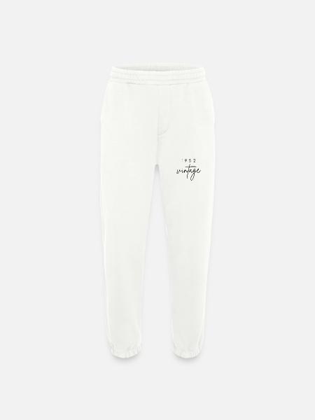 Vintage 1952 Verjaardag - Heavyweight organic joggingbroek made in EU - OFF WHITE