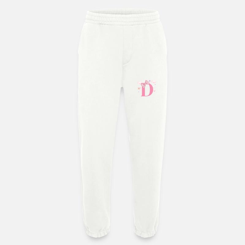 Pink Letter D Clouds - Heavyweight Jogging Pants - made by SPREAD  - OFF WHITE