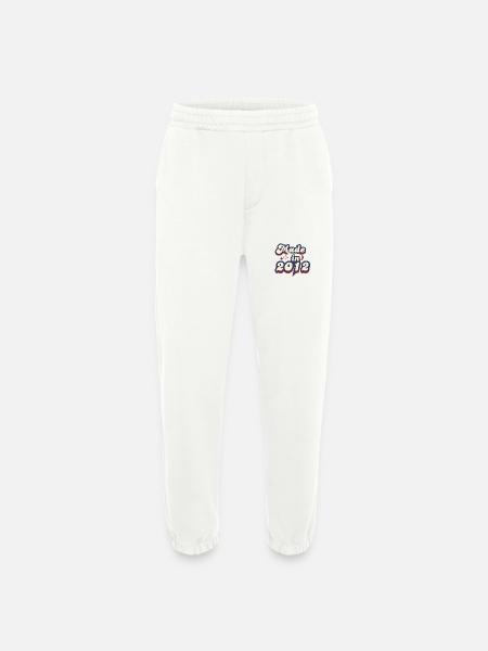 Made in 2012 retro - Heavyweight Jogging Pants - made by SPREAD - OFF WHITE
